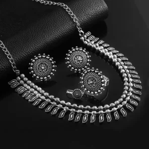 Brass Silver Jewllery Set