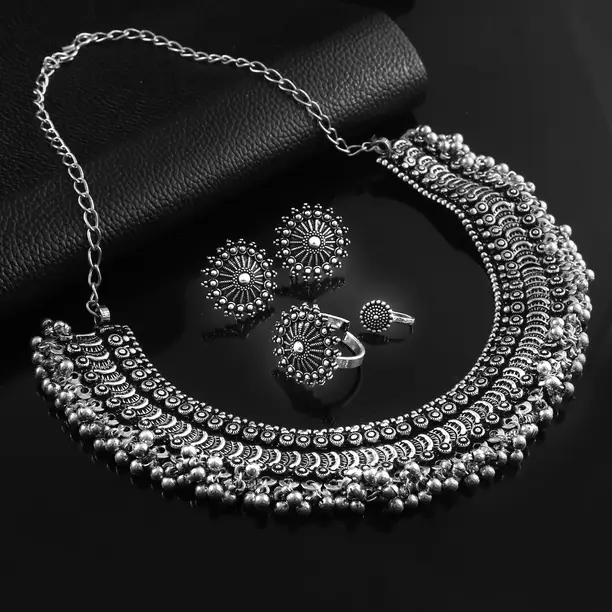 Silver Oxidised Jewellery - Image 4