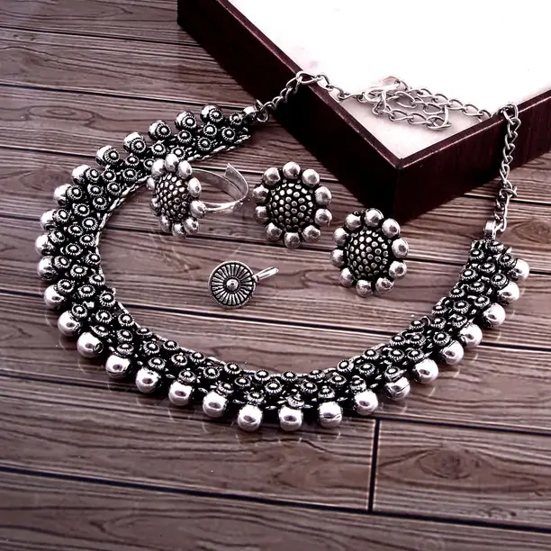 Silver Oxidised Jewellery - Image 3